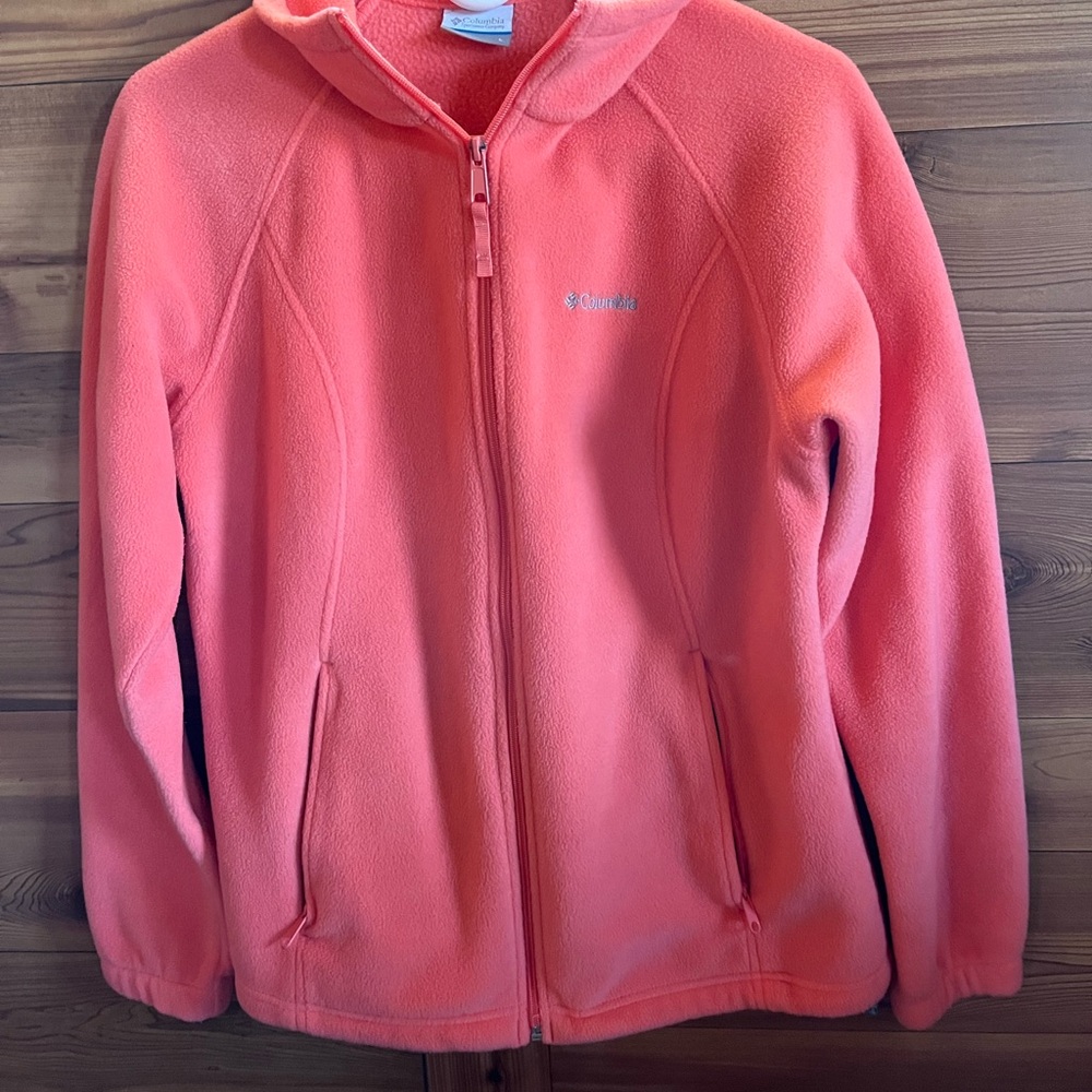 Columbia Bright Coral Full-Zip Fleece
